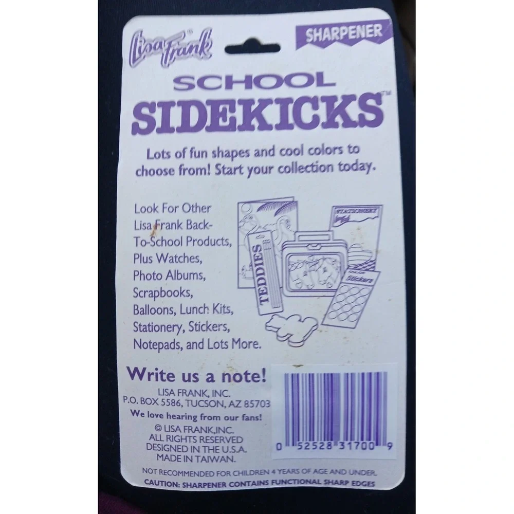 🐧90s‎ Lisa Frank School Sidekicks Sharpener Metallic Penguin in Box
